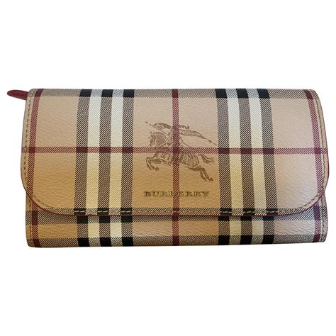 burberry haymarket check and leather slim continental wallet|burberry wallet men's sale.